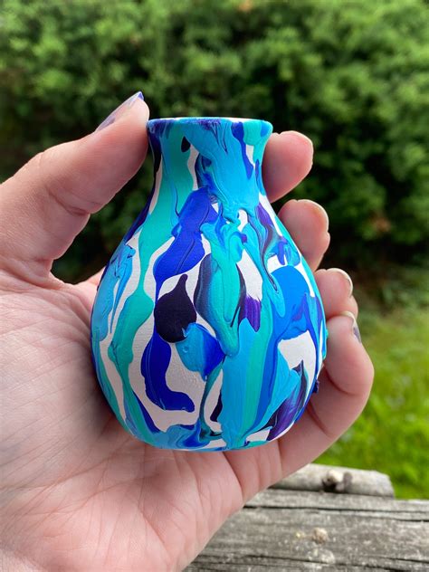 Hand Painted Bud Vase Etsy