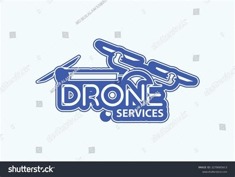 Drone Services Logo Icon Design Template Stock Vector Royalty Free