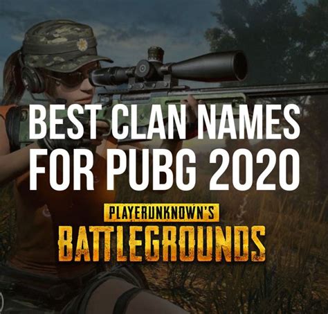 Best Clan Names For PUBG 2020 List Of Unique Cool And Stylish PUBG