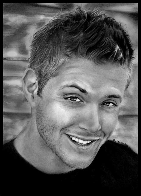 Jensen Ackles As Dean Winchester From Supernatural Fan Art Incredible Detail Dean Winchester