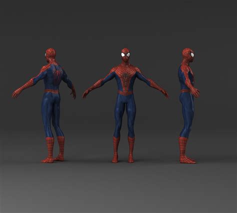 Spider Man Low Poly D Models Hd Low Poly Cgtrader