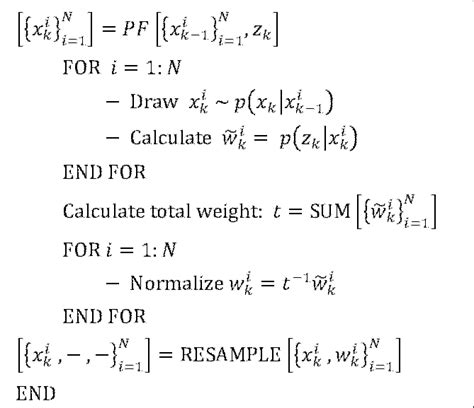 Particle Filter Algorithm | Download Scientific Diagram