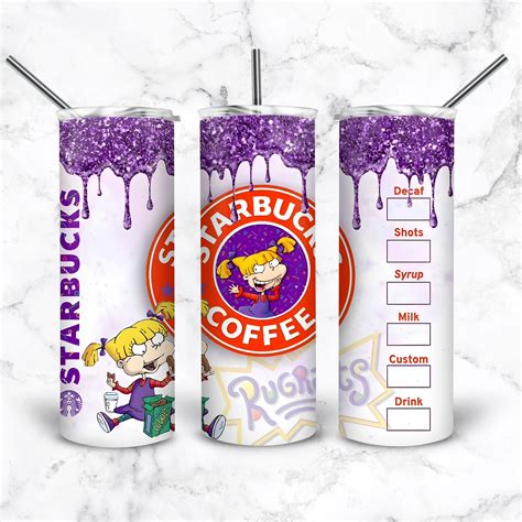 Rugrats 20 Oz Tumbler Wrap PNG Rugrats Skinny Tumbler Etsy