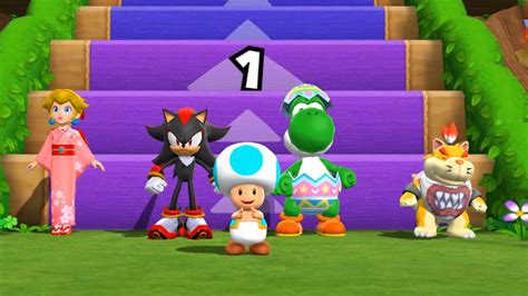 Mario Party 9 Step It Up Minigames Princess Peach Vs Shadow Vs Yoshi