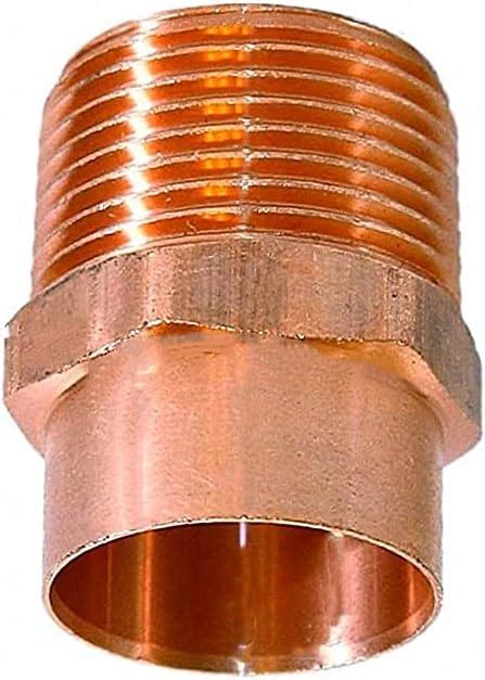 EZ FLUID Plumbing 1 1 2 C X MIP LF Copper Male Adapter Pressure Copper