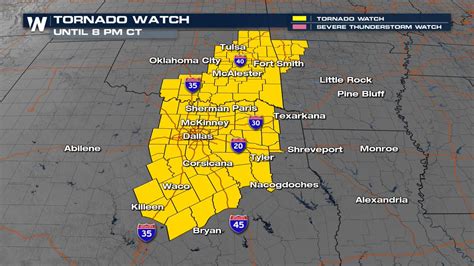 Weathernation On Twitter New Tornado Watch Is Now Out For Parts Of