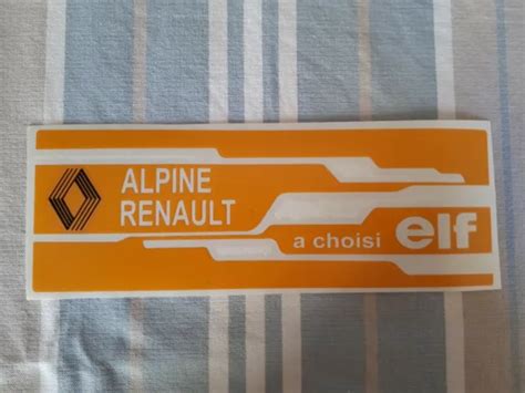 Sticker Autocollant Alpine Renault A Choisi Elf Eur Picclick Fr