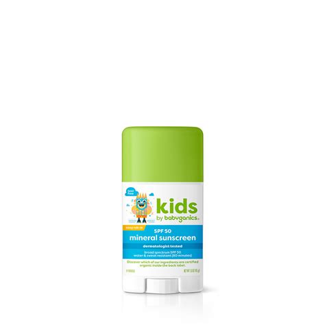 Kids Spf 50 Mineral Sun Rollerball Tropical Babyganics