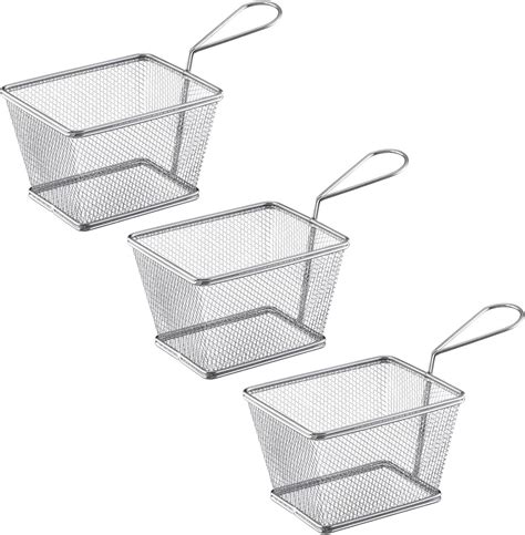 Westmark 691022E2 Lot de 3 paniers à frites en acier inoxydable