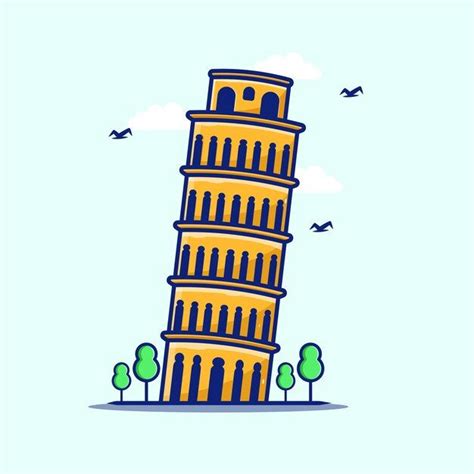 Ilustración de la torre de pisa Premium Vector Freepik vector