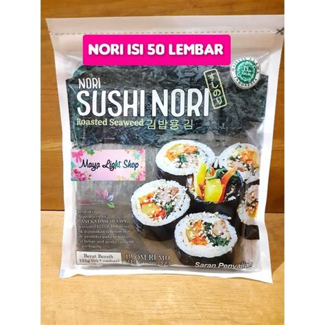 Jual Nori Sushi 50 Lembar Manjun Tokinori Sakao Sushi Nori Halal Murah