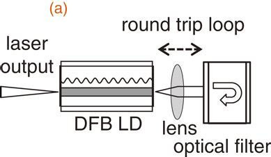 schematic   optical feedback system   reflectivity spectrum