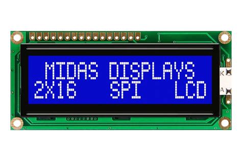 Mc21605c6w Bnmlws V2 Midas Displays Alphanumeric Lcd 16 X 2 White