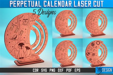 Perpetual Calendar Laser Cut SVG SVG Graphic By Flydesignsvg