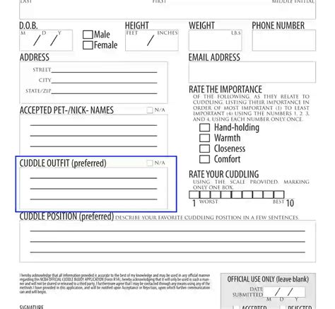 Cuddle Buddy Application Cuddle Application Word Document