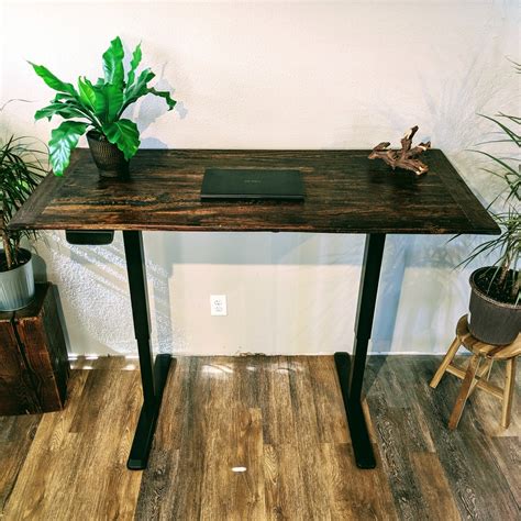 Reclaimed Wood Standing Desk - Reclaimed Wood San Diego