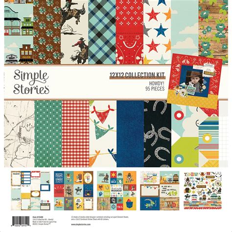 Simple Stories Collection Kit 12x12 Howdy 810046697511