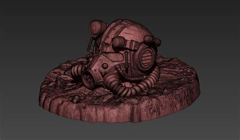 Fallout Helmet Scene 3d Model 3d Printable Cgtrader