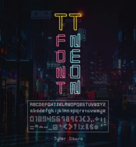 Tyler Terrible Neon Font On Behance