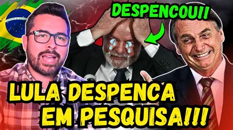 Lula Despencou 😂 Pesquisa Aponta Queda De Lula Comparando O Com