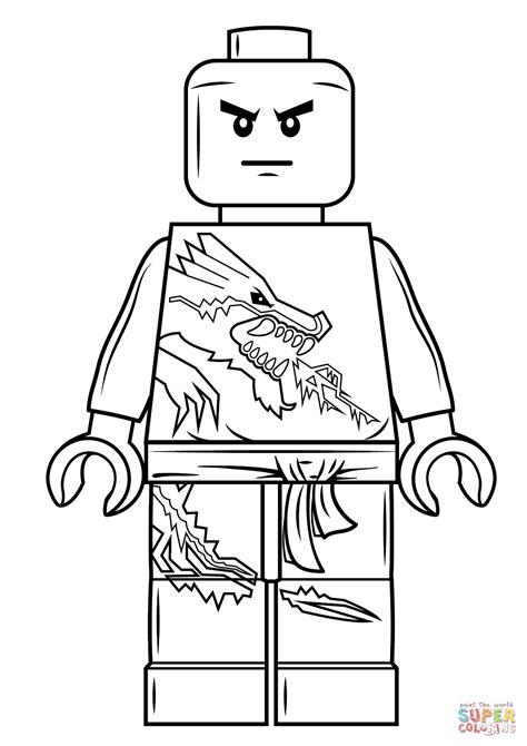 Lego Ninjago Zane coloring page | Free Printable Coloring Pages