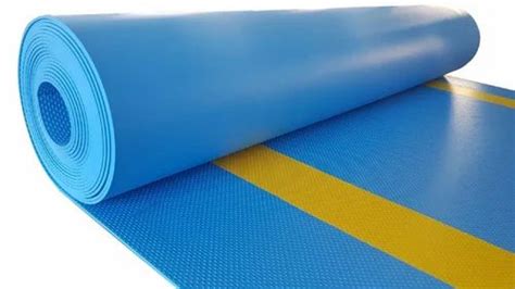 Black And Blue Rubber Electical Insulation Mat Thickness X Size