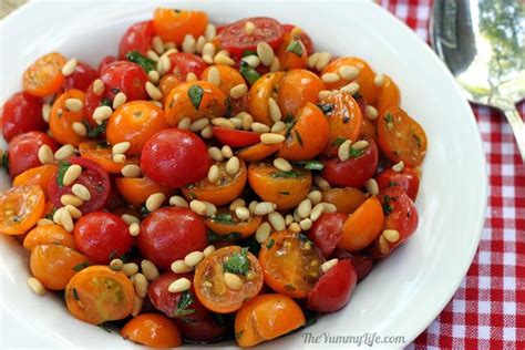 Marinated Cherry Tomato And Herb Salad