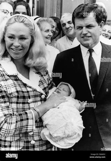 Senator Edward Kennedy and his wife, Joan Kennedy, with their baby ...