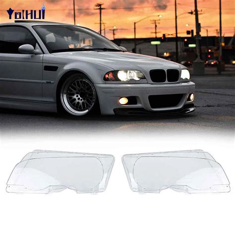 For Bmw E Cabridet Door Pair Clear Front Headlight Lens