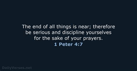 July 17 2022 Bible Verse Of The Day NRSV 1 Peter 4 7