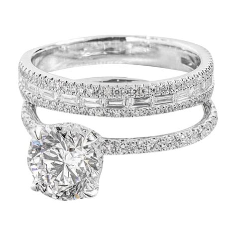 2023 Silver Promise Rings Delicate Design 2PCS Set Diamond Fashion Ring ...