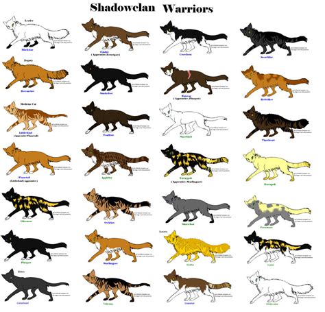 Shadowclan Warriors By Willowclaw101030 On Deviantart