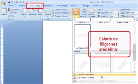 Texte Ou Image En Arrière Plan Estompé Filigrane Dans Word