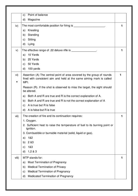 Cbse Class 12 Ncc Sample Paper 2024 Pdf With Solutions Download Here