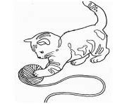 Paisible Coloriage De Chat Trop Mignon Images Idee De Coloriage