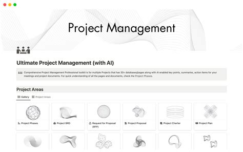 Ultimate Project Management With Ai Notion Template