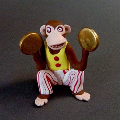 Insane Monkey With Cymbals Etsy Cymbales Singe