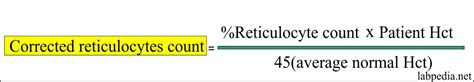 Reticulocyte Count Calculation