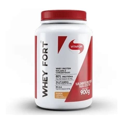 Whey Fort 900g Vitafor Proteina Isolado Concentrado Original Shopee