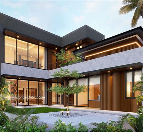 Mrs SHR 1428 Modern Industrial House 3 Floors Design Cibubur