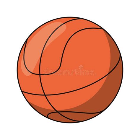 Desenhos Animados Do Esporte Da Bola Do Basquetebol Ilustração do Vetor