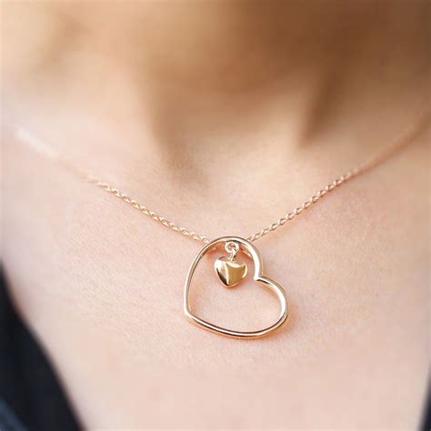 Giva Rose Gold Heart Pendant With Chain Buy Giva Rose Gold Heart