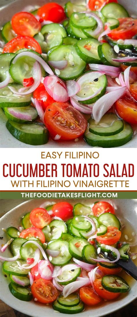 Filipino Cucumber And Tomato Salad Recipe Cucumber Recipes Salad