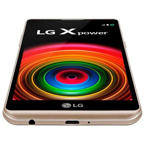 Smartphone Lg X Power Dourado C Mera De Mp Gb De Mem Ria Dual