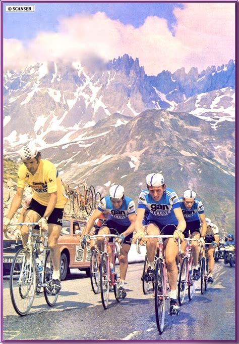 Joop Zoetemelk et Bernard Thevenet Dauphiné 1975 Coureur cycliste