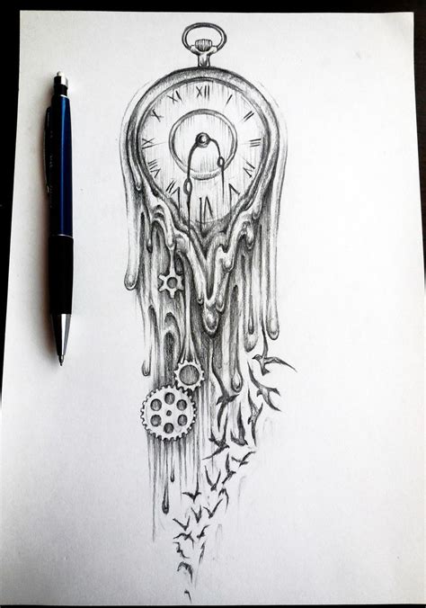 Hourglass Tattoo Sketch At Explore Collection Of