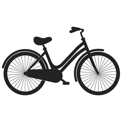 Bicycle black Silhouette vector illustration, Cycle Vector Silhouette ...