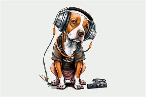 5 Dog Wearing Headphones Meme Designs & Graphics