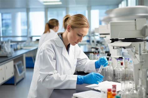 Premium AI Image | Closeup of professional medical researchers working ... 