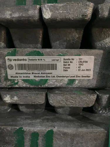 Lead Alloy Ingots Weight Kg Rectangle At Rs Kg In Badlapur